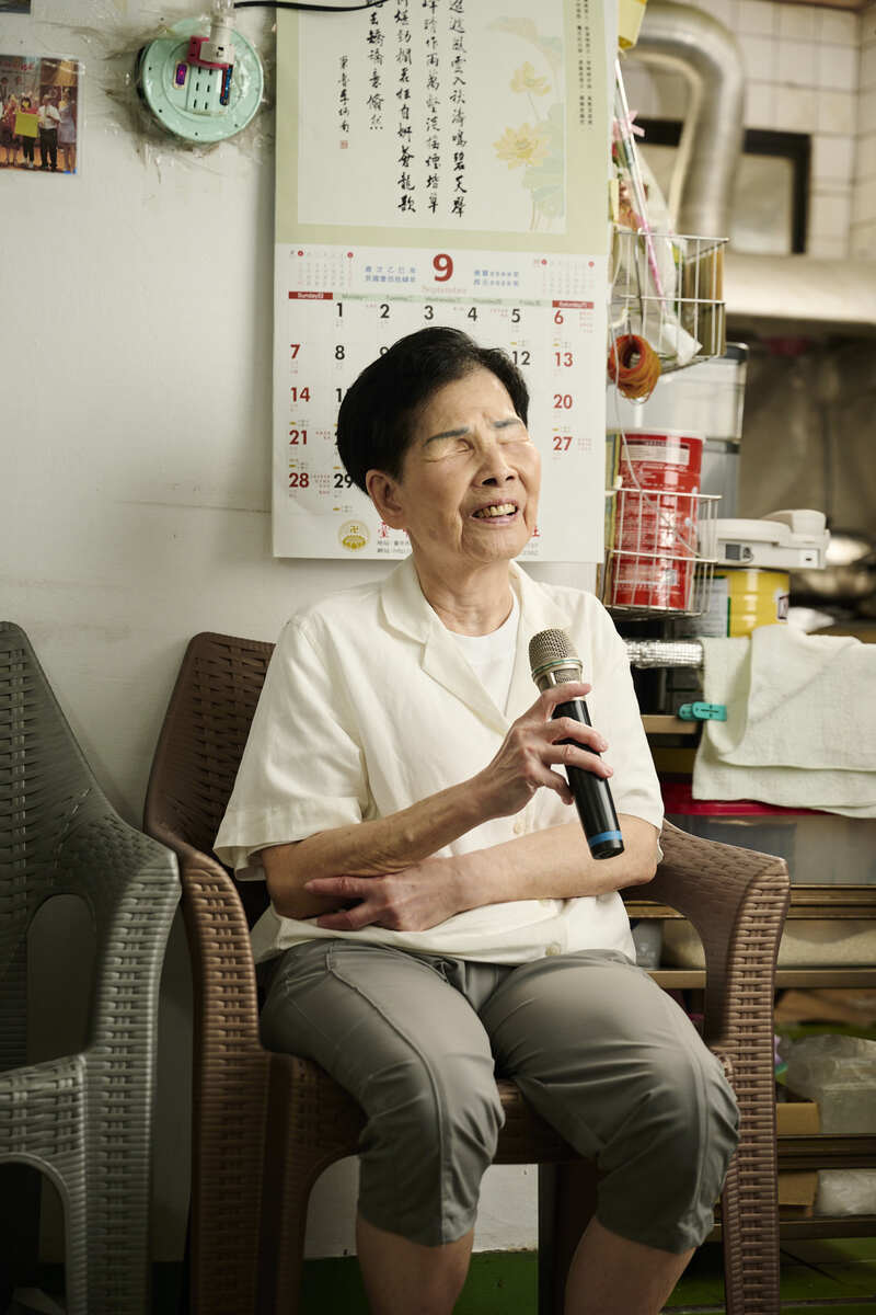 高齡視障者林玉霞84歲