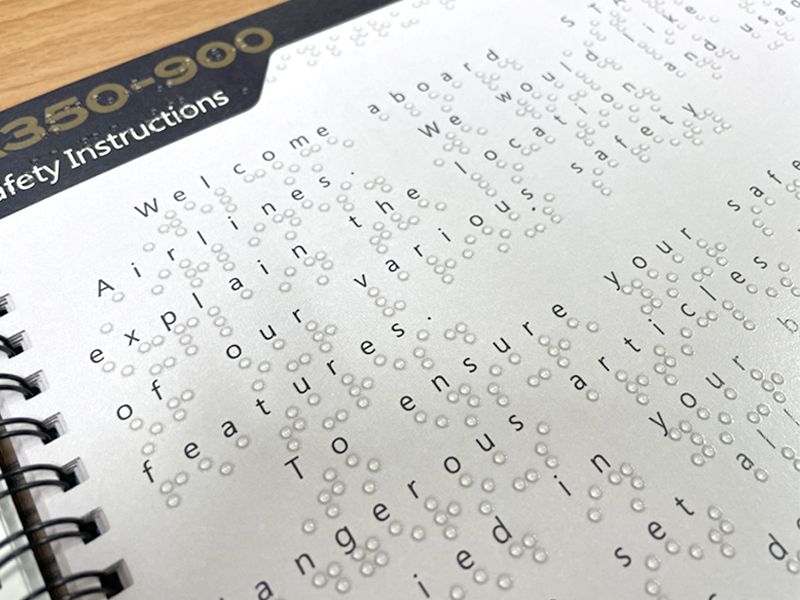 雙視點字觸圖手冊英文版內頁 文特寫